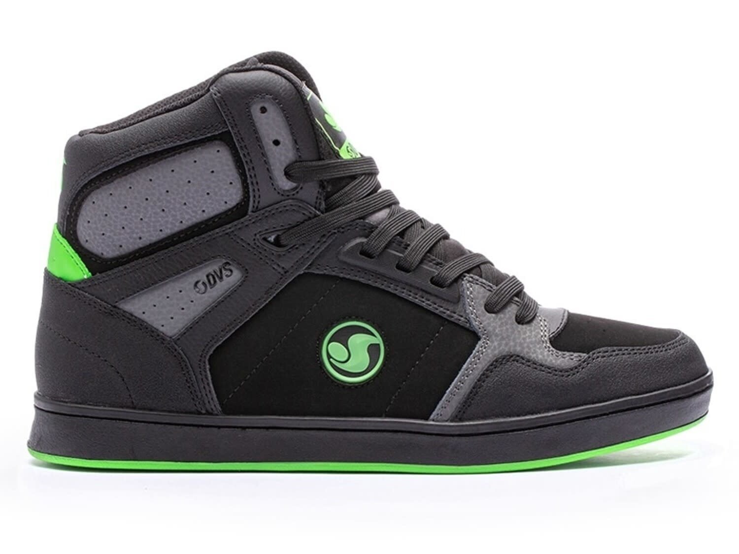 DVS Honcho Black Charcoal Lime Nubuck