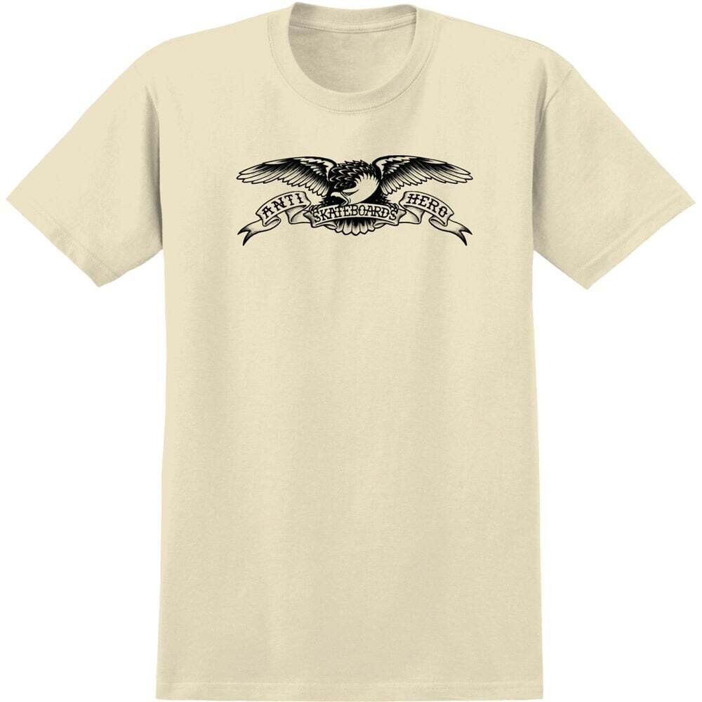 Anti Hero BASIC EAGLE S/S T-SHIRT	NATURAL W/ BLACK PRINT