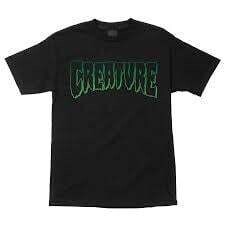 Creature Logo Outline Tee Black