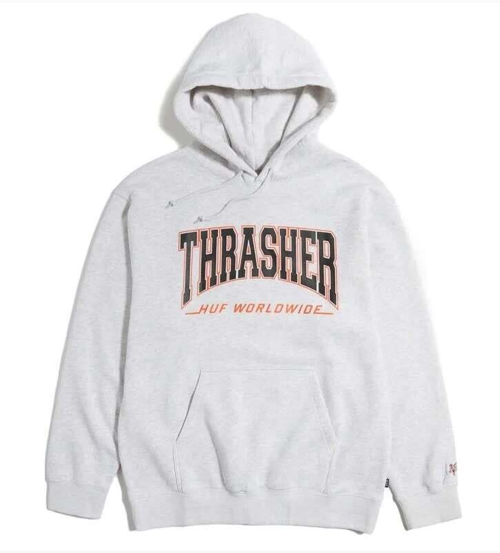 Huf Bayview PO Hood Athletic Heather 