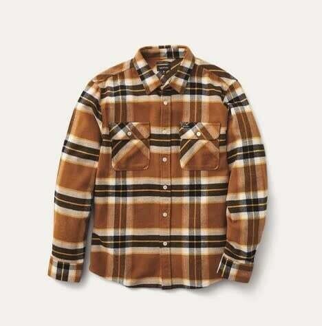 Brixton Bowery Flannel Medal Bronze