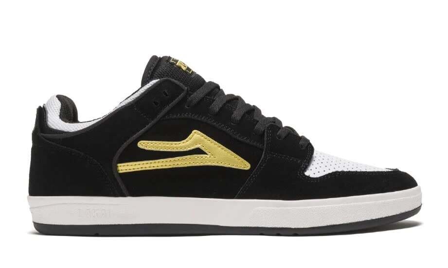 Lakai Telford Low Black Gold Suede