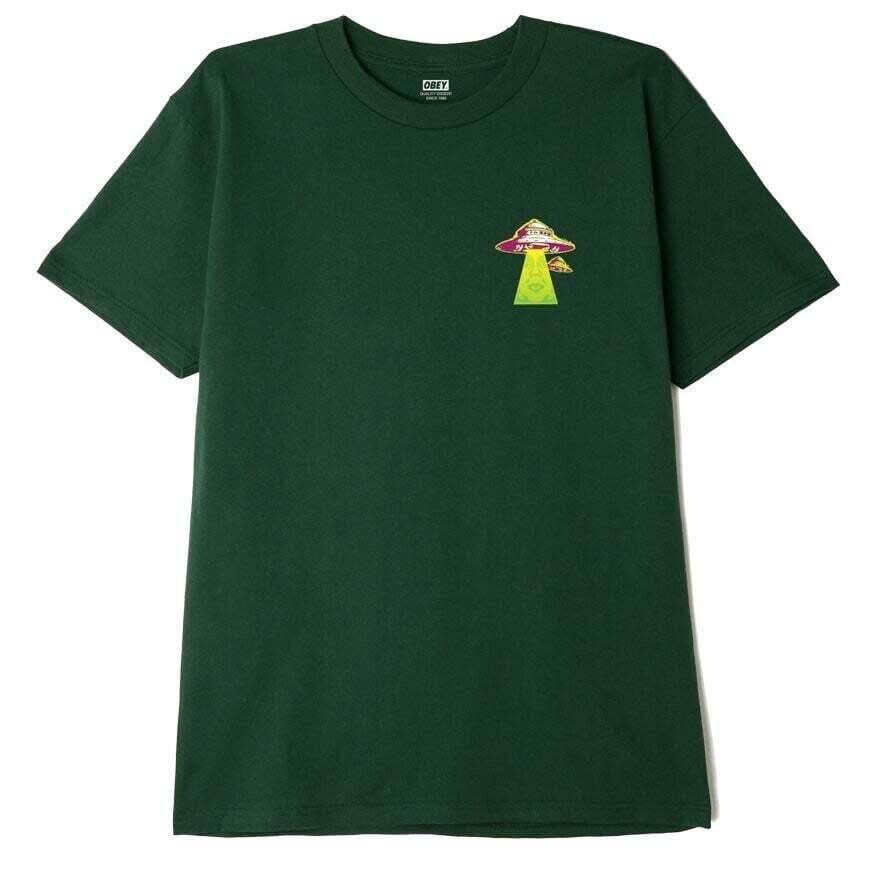 Obey Landing Classic Tee Forest Green