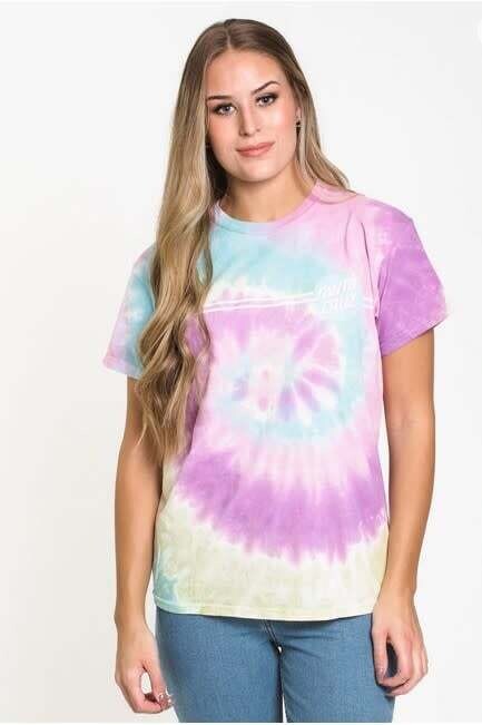Santa Cruz Womens Other Dot Tee Multi Rainbow
