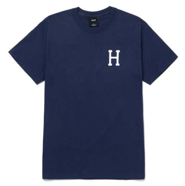 HUF Essentials Classic H Tee Navy