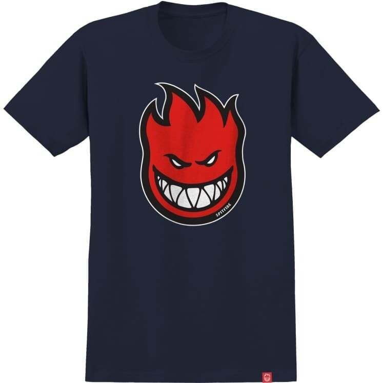 Spitfire Bighead Fill tee navy red