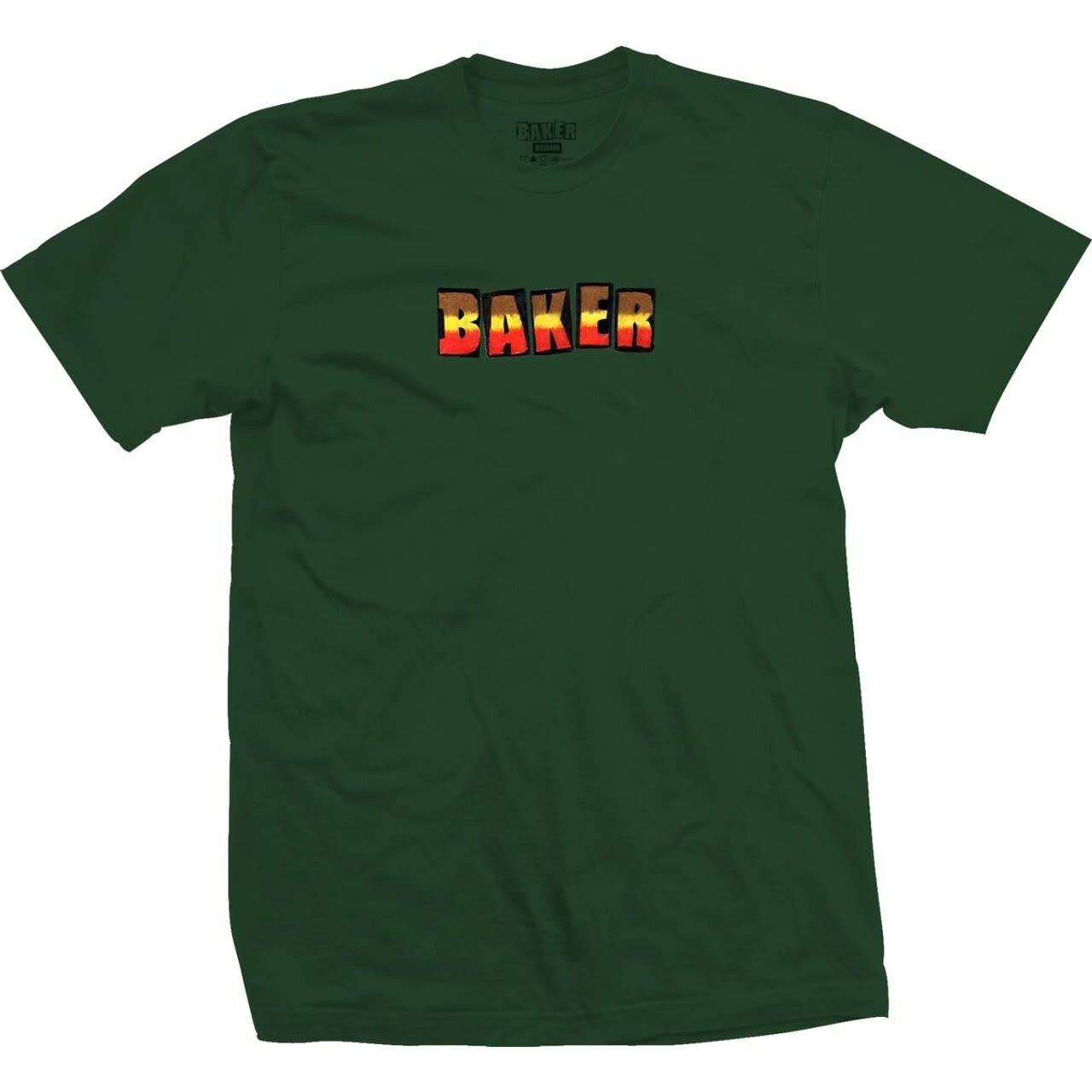 Baker Yellow Stripe Tee Forest