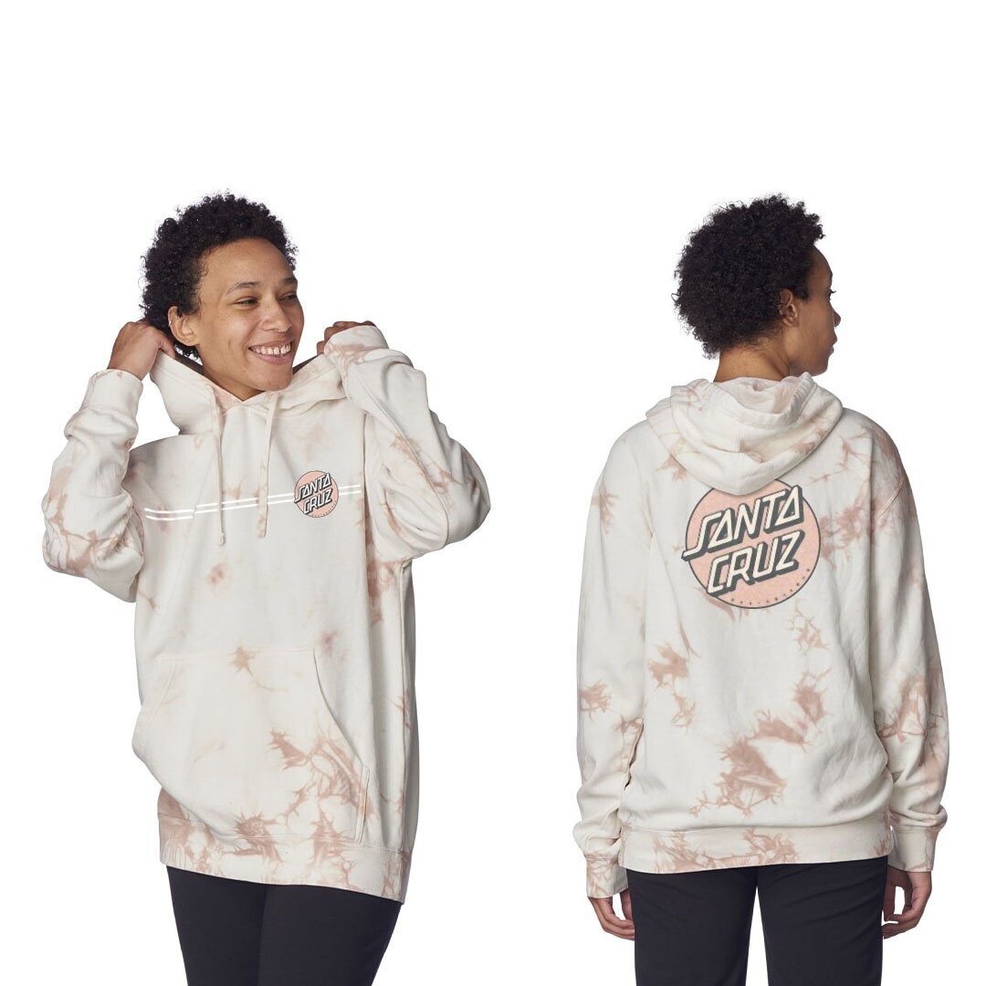 Santa Cruz Womens Other Dot Hood Dusty Pink Dye
