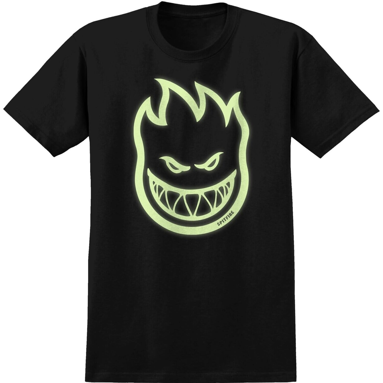 Spitfire Bighead GLOW Tee Black