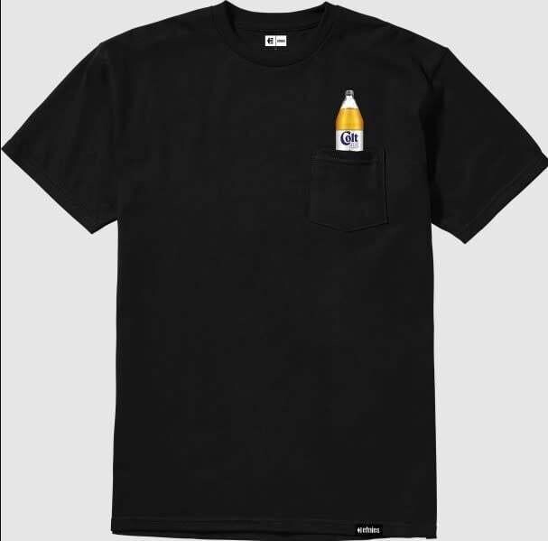 Etnies /  Colt 45 Pocket Tee Black