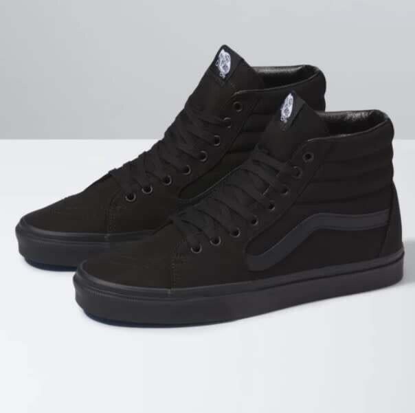 Vans Sk8Hi Black Black Black canvas