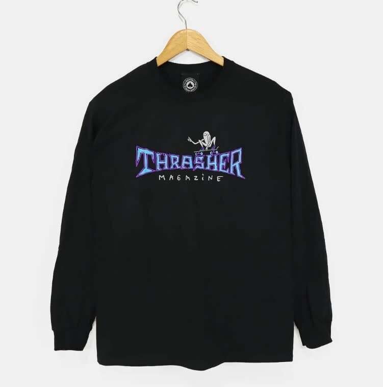 Thrasher Gonz Thumbs up LS Tee Black