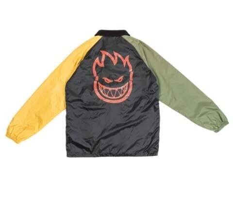 Spitfire Clean Cut Custom Jacket Black Yellow Green