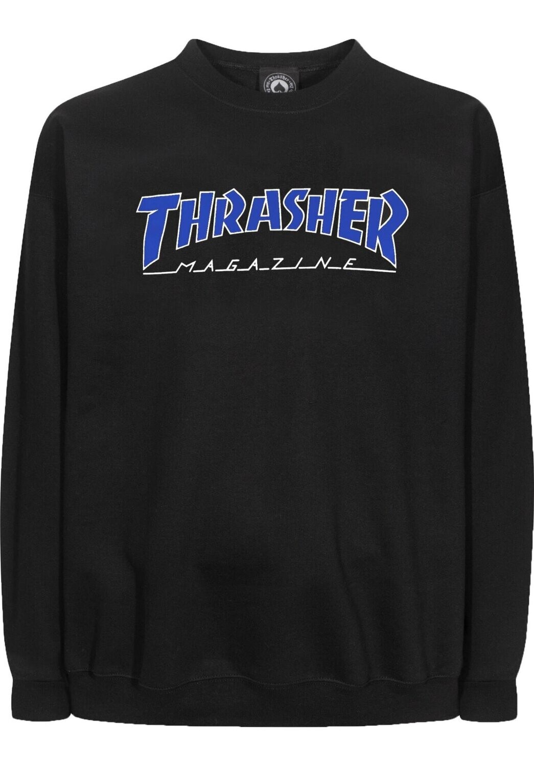 Thrasher Outlined Crew Black Navy