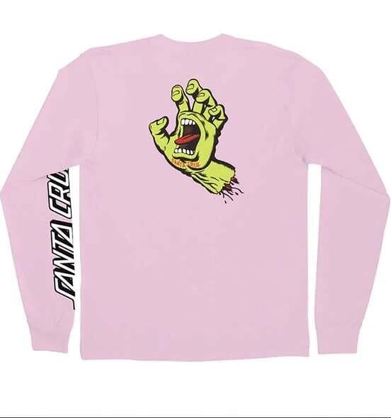 Santa Cruz Screaming Hand Mini LS Pink Neon