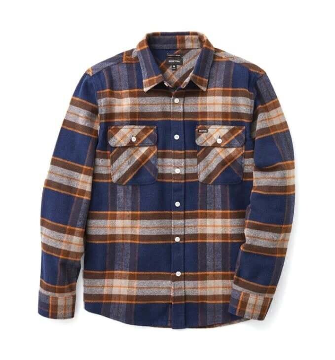 Brixton Bowery LS Flannel Joe Blue
