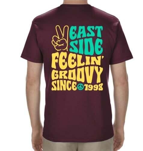 East Side Groovy Tee Burgundy