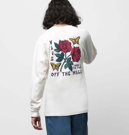 Now is the Time  LS Tee Antique White