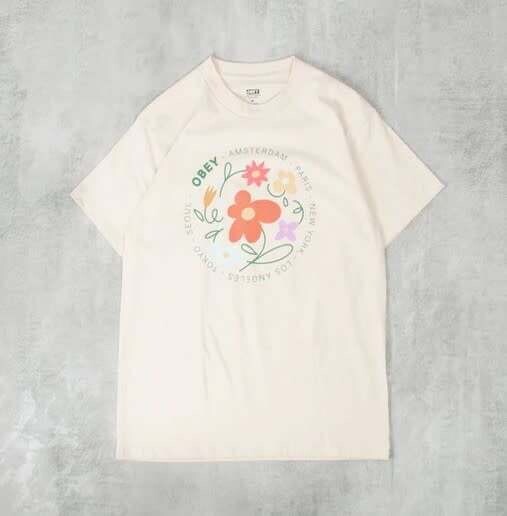 Obey Flower Dance Tee Cream