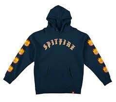 Spitfire OLD E BIGHEAD Fill Sleeve Hood  Premium Print Deep Navy Multi Print