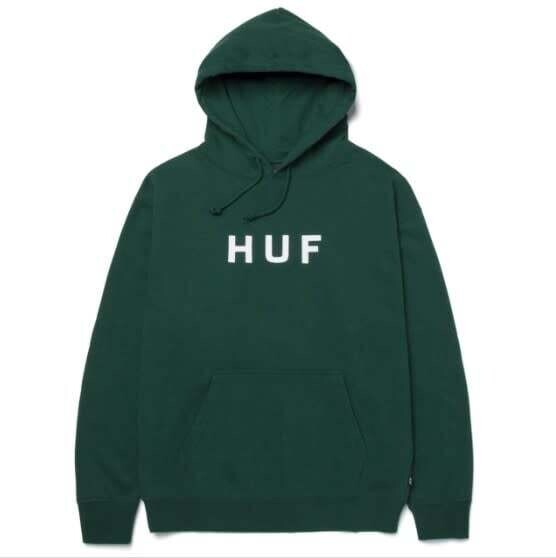 HUF ESSENTIALS TT PO HOODIE	Forest Green