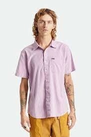 Brixton Charter Oxford ss Woven Orchid Sun Wash