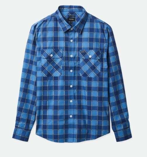 BOWERY SUMMER WEIGHT L/S WVN - BLUE/LIGHT BLUE