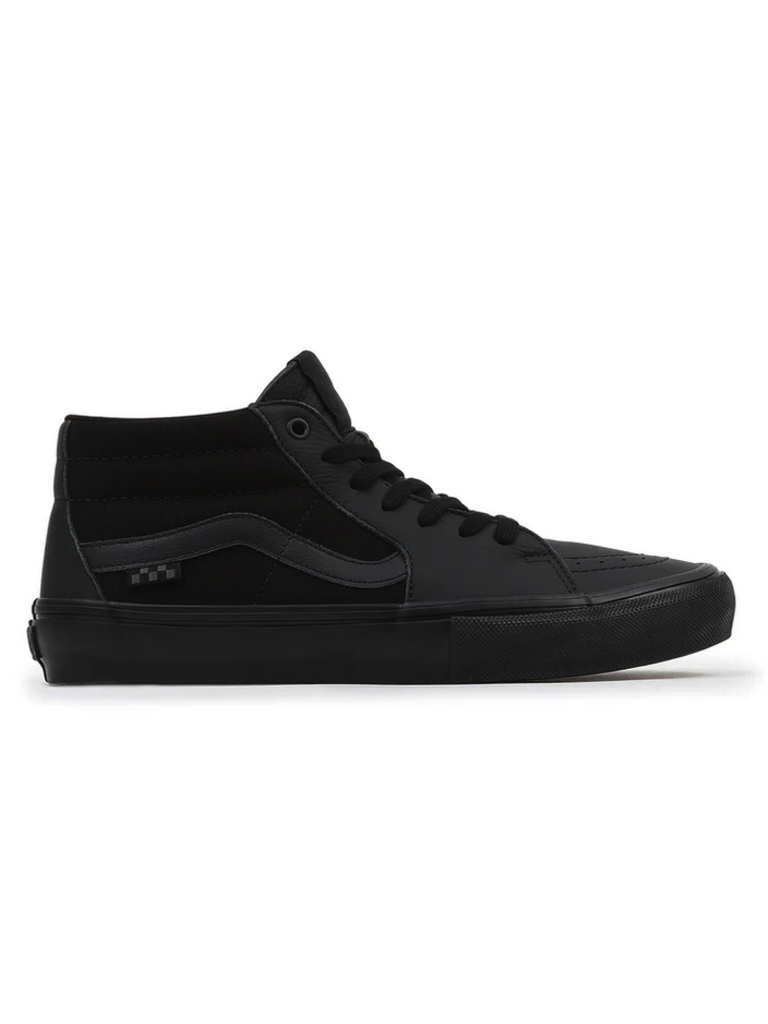 Vans Skate Grosso Mid Leather Black Black