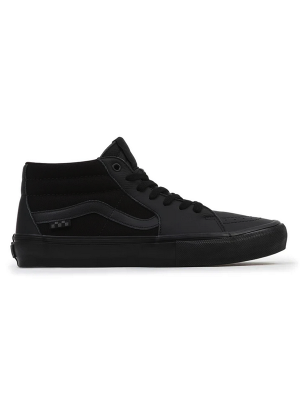 Vans Skate Grosso Mid Leather Black Black