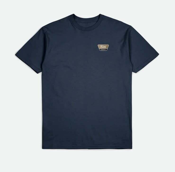 Brixton Linwood Tee Moonlit Ocean White Black