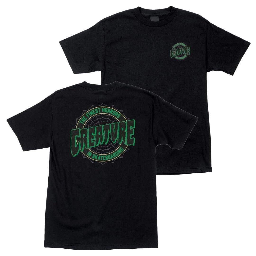 CREATURE T-SHIRT FINEST WEB BLACK