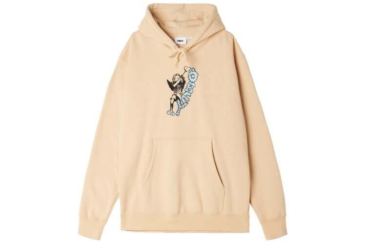 Obey Seven Hood Specialty Fleece Oat Milk 