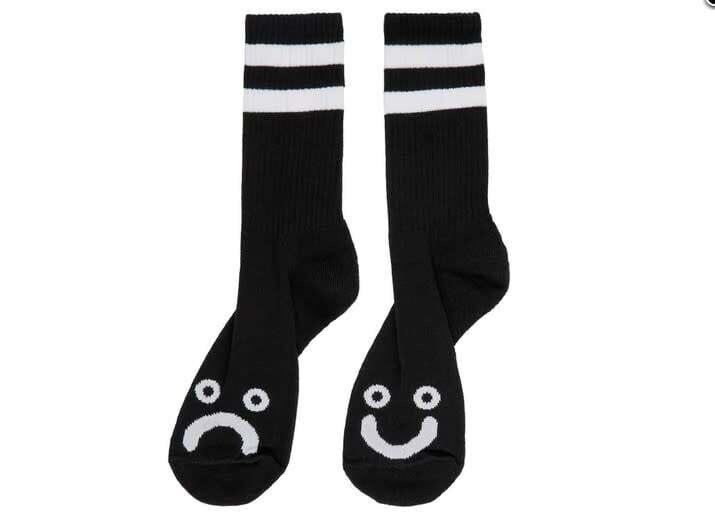 Polar Happy Sad Socks Black