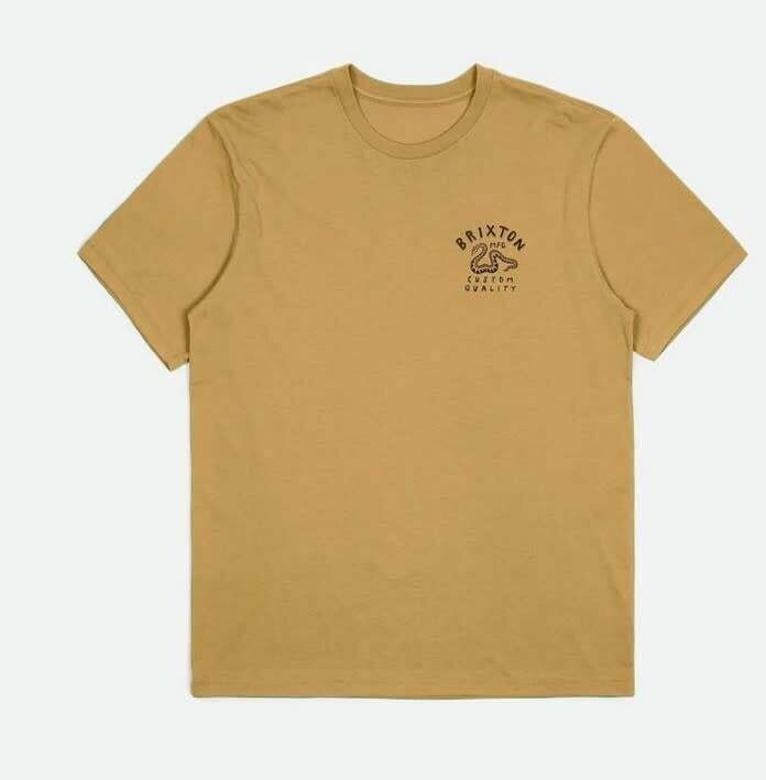 Brixton  Clymer S/S Tailored Tee Bright Gold 