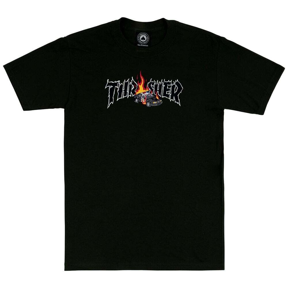 Thrasher Cop Car T-Shirt Black