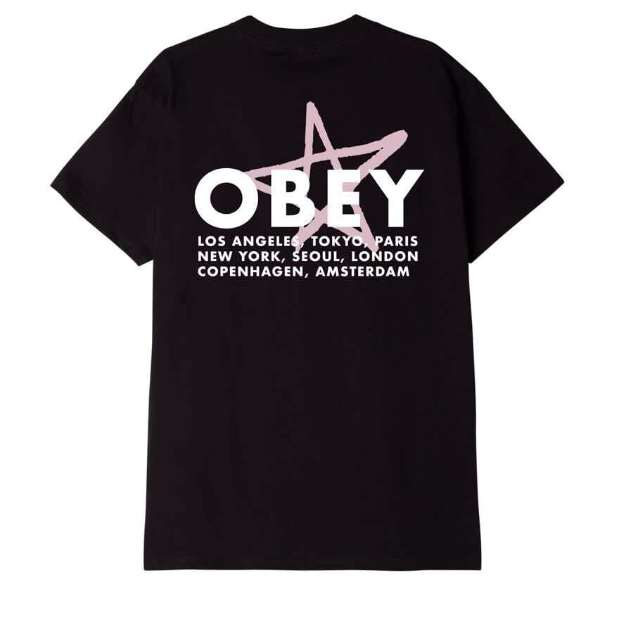 Obey City Star Classic Tee Black