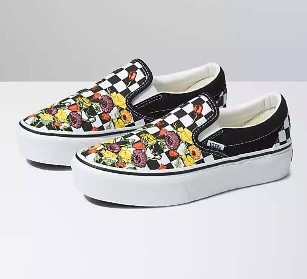 Vans Classic Slip-On Platform POPPY CHECKE