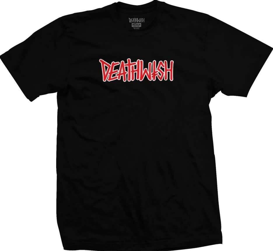 Deathwish Outline Tee Black Red