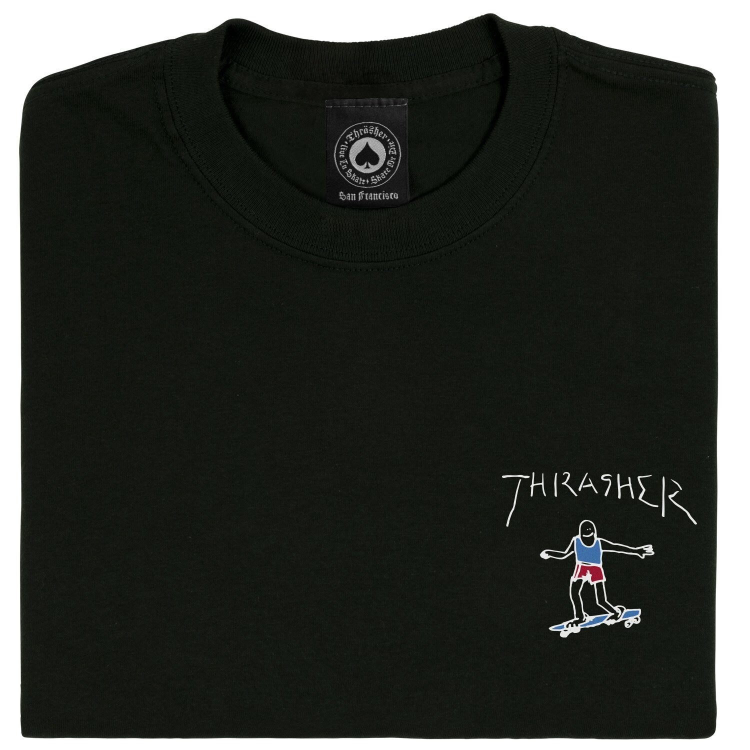Thrasher Gonz Mini Logo Tee Black 