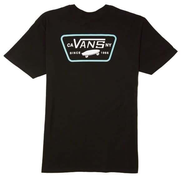 Vans Full Patch Back Black White Aqua