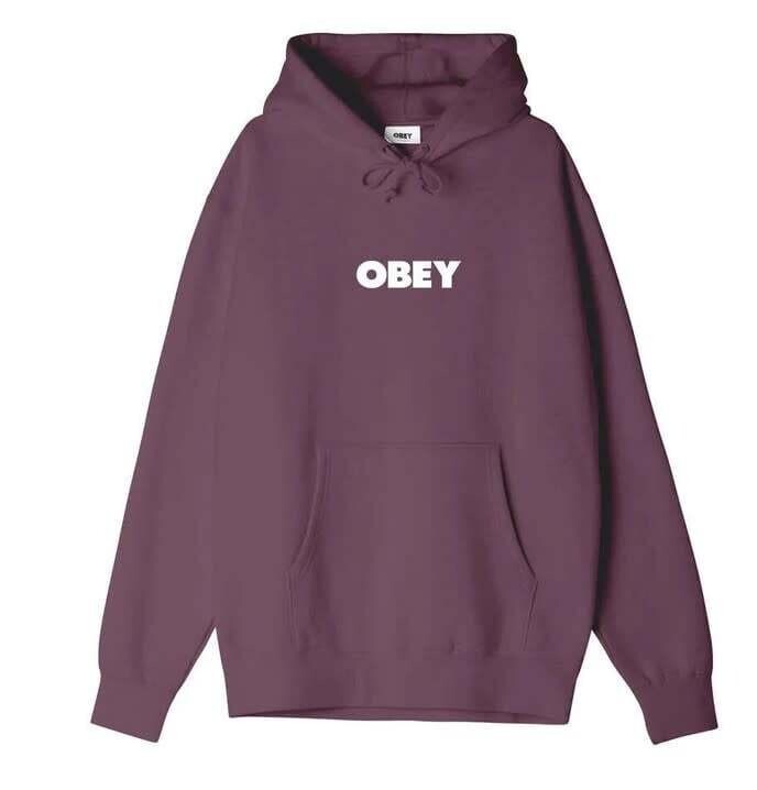 Obey Bold Hooded Fleece Beetroot
