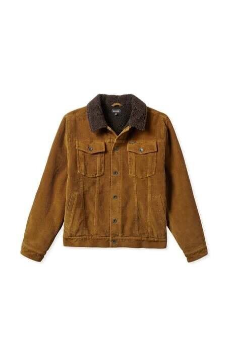 Brixton Cable Lined Trucker Jacket Brass