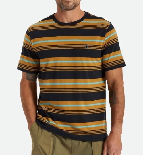 HILT SHIELD S/S KNIT - MEDAL BRONZE/BLACK/TEAL
