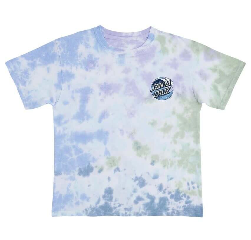 SANTA CRUZ GIRLS TEE WAVE DOT Ferris Wheel