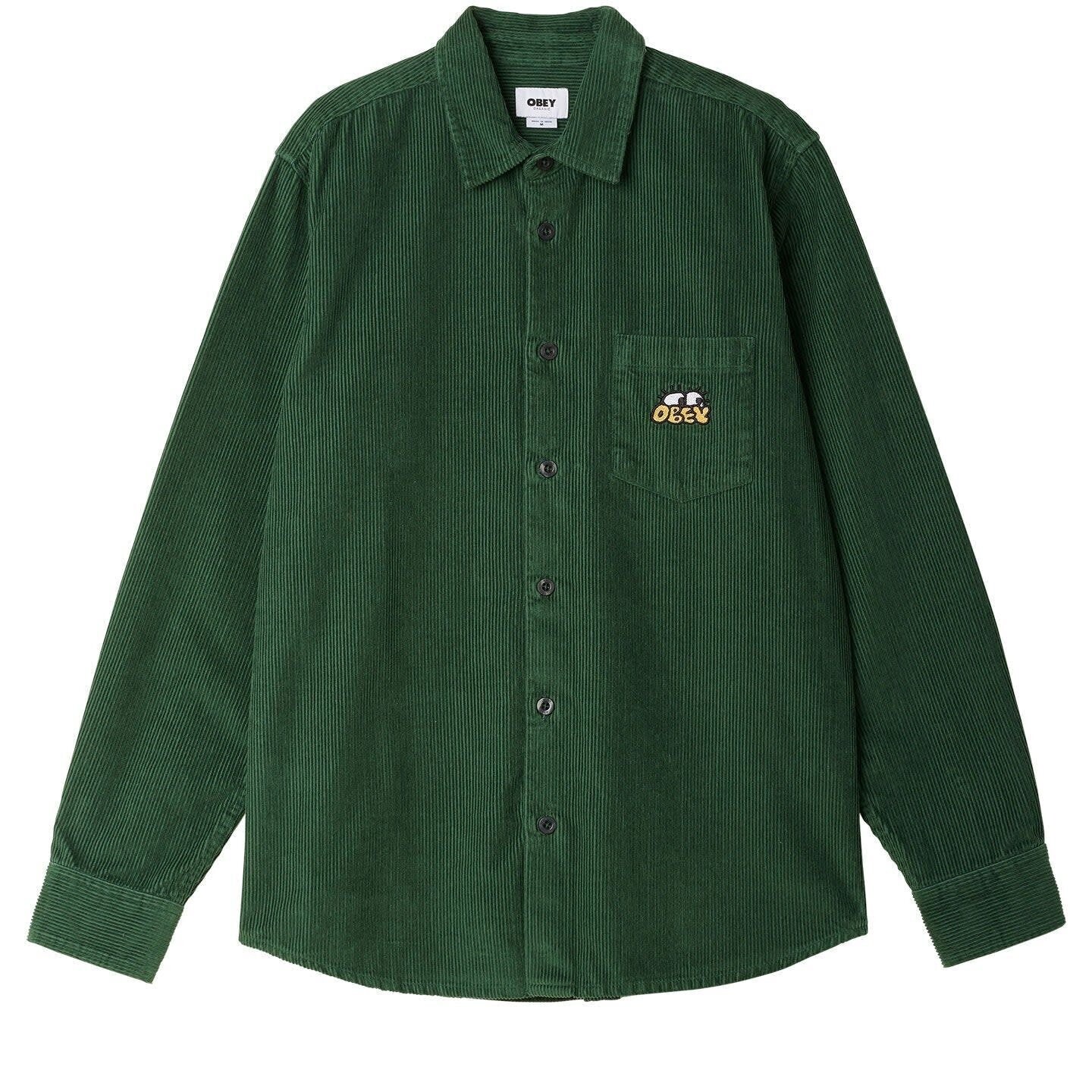 Obey Peter Woven LS Dark Cedar