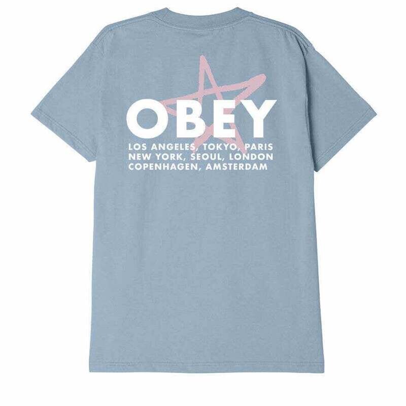 Obey City Star Classic Tee Good Grey