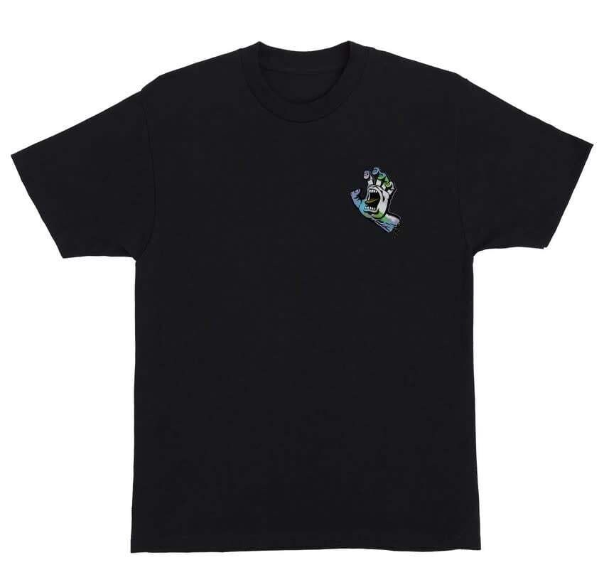 SANTA CRUZ T-SHIRT HOLO SCREAMING HAND Black
