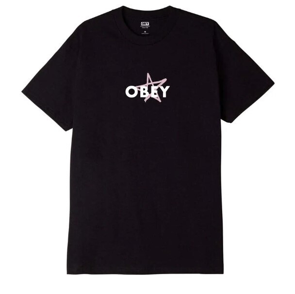 OBEY CITY STAR CLASSIC TEE Black