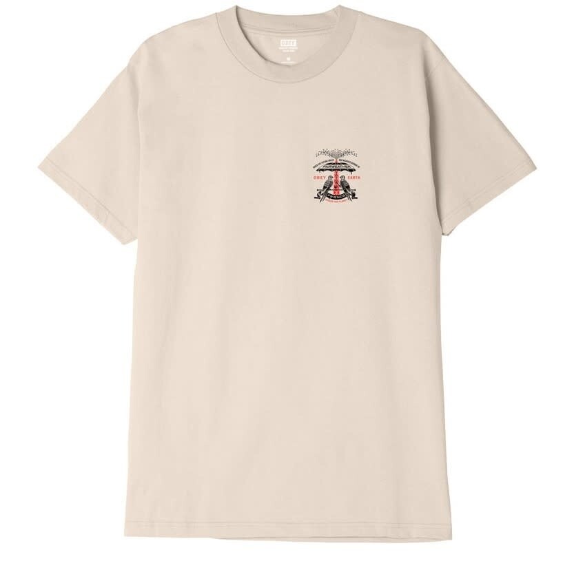 Obey Fairweather Friends Tee Cream