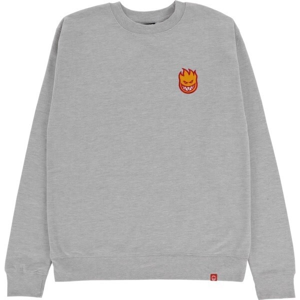 Lil Big Head Fill Crewneck W/ EMBROIDERY Grey Heatherw/ Red/Gold/White